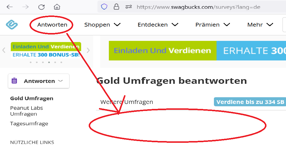 SwagBucks umfragen